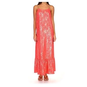 Michael Kors Sangria MK Chain Maxi Dress Size XS, NWT